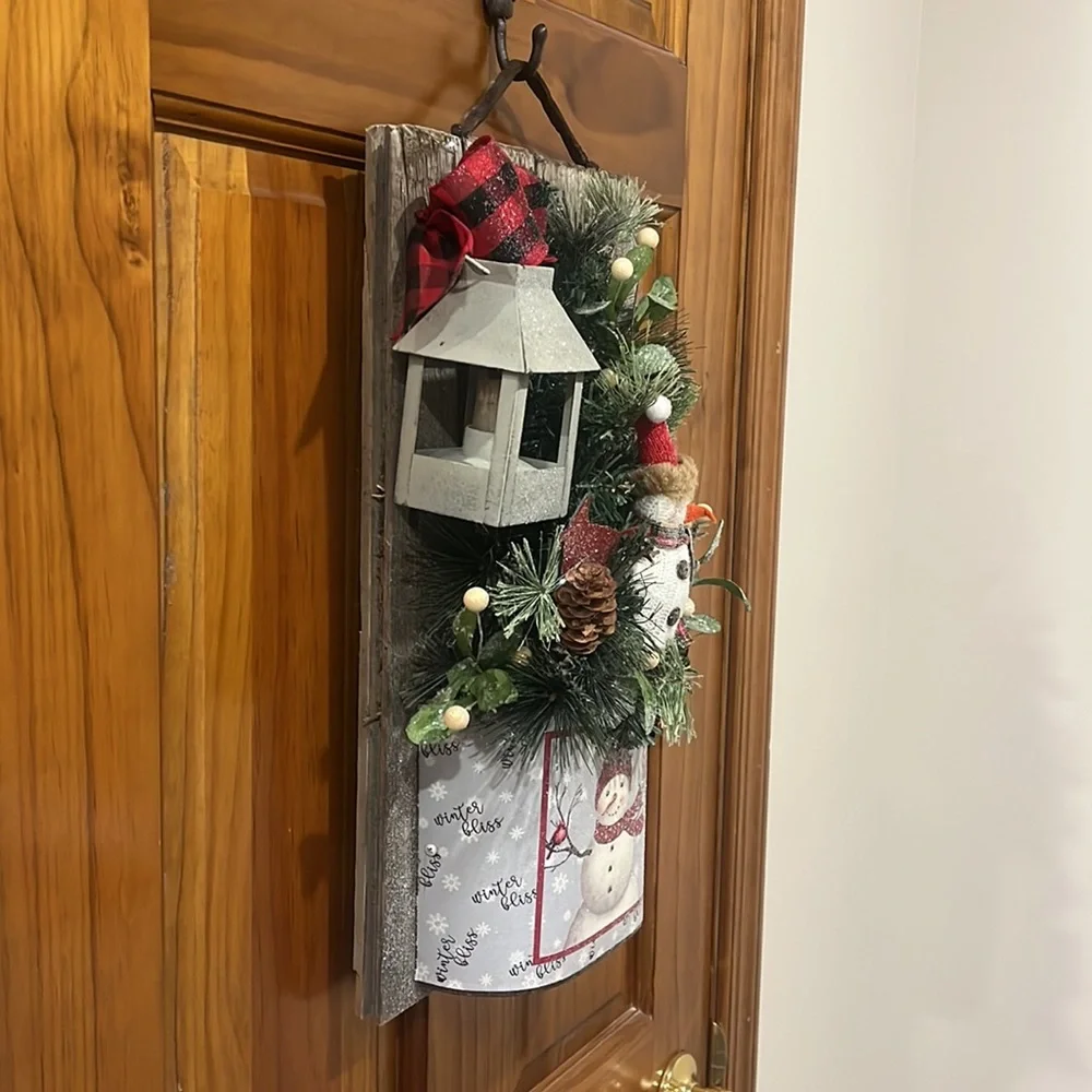 Amish made Christmas door decoration